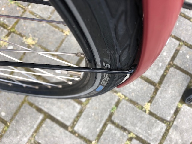 Fiets fietst zwaar. aanlopen