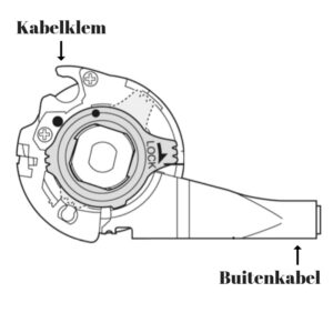 Versnellingskabel vervangen Shimano