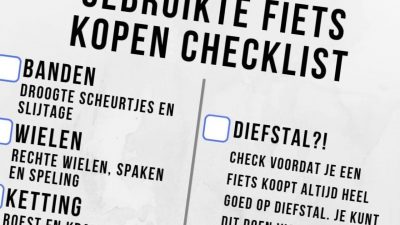 Gebruikte fiets kopen, checklist