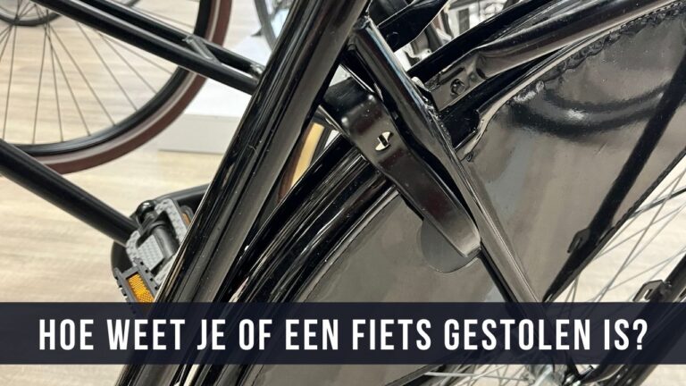 Hoe weet je of een fiets gestolen is?